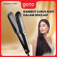 Gambar [COD] Goto living x KokoPanci Ayrel Hair Straightener Styling Catokan Rambut Lurus Keriting - V02 BLACK dari Goto Living Kota Tangerang 2 Tokopedia