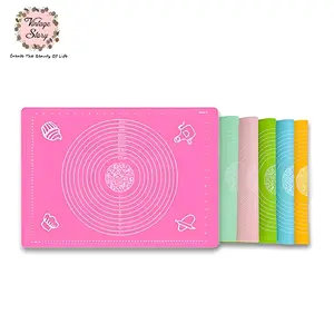 Alas Adonan Kue Baking Tatakan Gilingan Silikon Food Grade Anti Lengket 30x40cm Fondant Pizza Bakpau Kitchenware