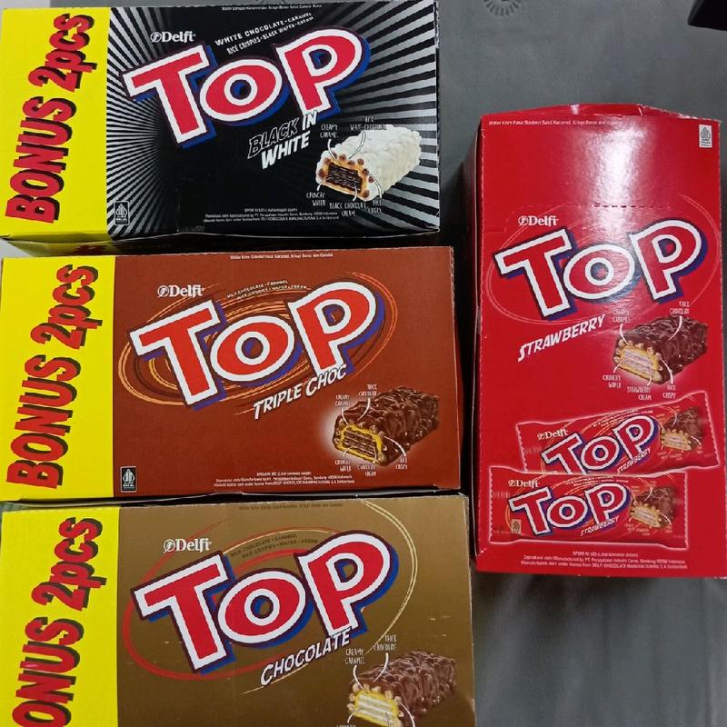 Delfi Top 1 box isi 24 + 2 pcs Snack Coklat TOP 1 box - Shop | Tokopedia
