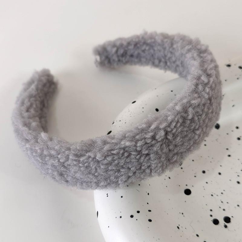 Gray Polka Dot Knitted Bow Retro Hair Accessories Headband 4