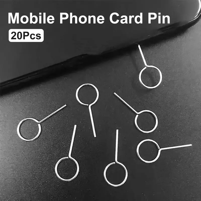 Dụng Cụ Tháo Thẻ SIM, 20 Cái, Chống Thất Lạc, Tương Thích Rộng, Hình Tròn, Thích Hợp Cho Điện Thoại Di Động Và Máy Tính Bảng, Có Ghim Thẻ SIM 0