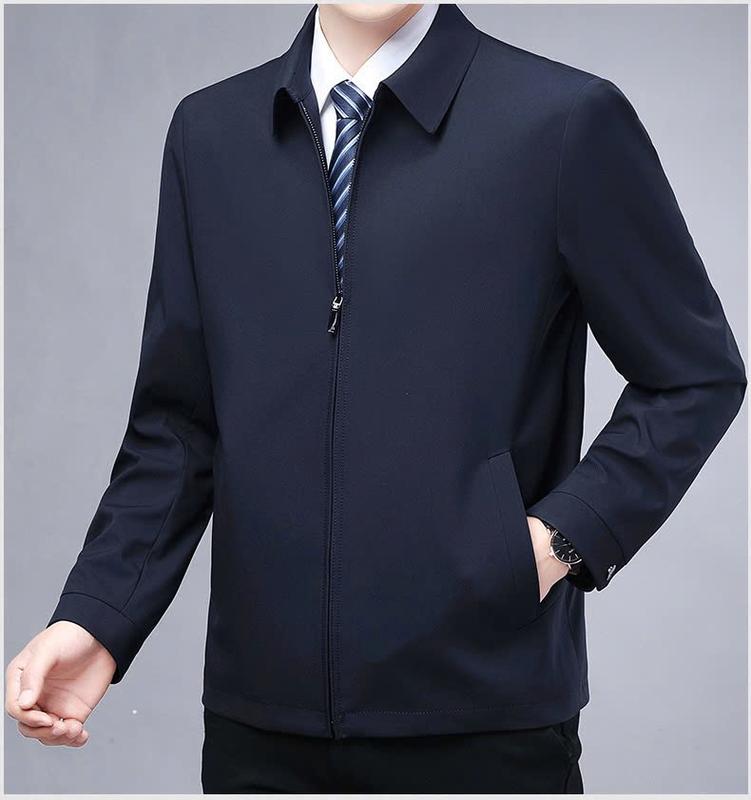 Áo khoác nam trung niên ZENTOMAN công sở hàng hiệu không nhăn, chống nước, quà tặng bố ý nghĩa