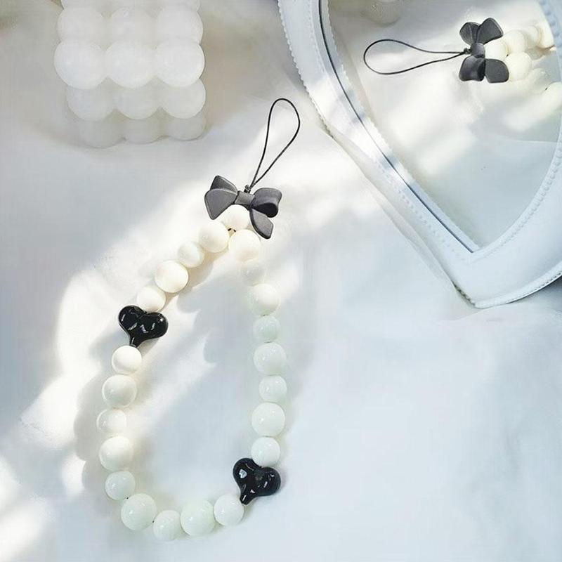 Product Introduction of Cute Bow & Heart Pattern Phone Chain, Fashionable Phone Decorative Lanyard, Phone Strap for Women & Girls, Mobile Phone Decoration Accessories 9