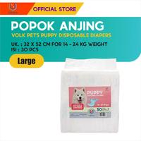 Gambar Volk Pets Puppy Disposable Diapers Large Isi 30 pcs / Popok Anjing dari M-Pets Volk Pets Indonesia Kota Tangerang 1 Tokopedia