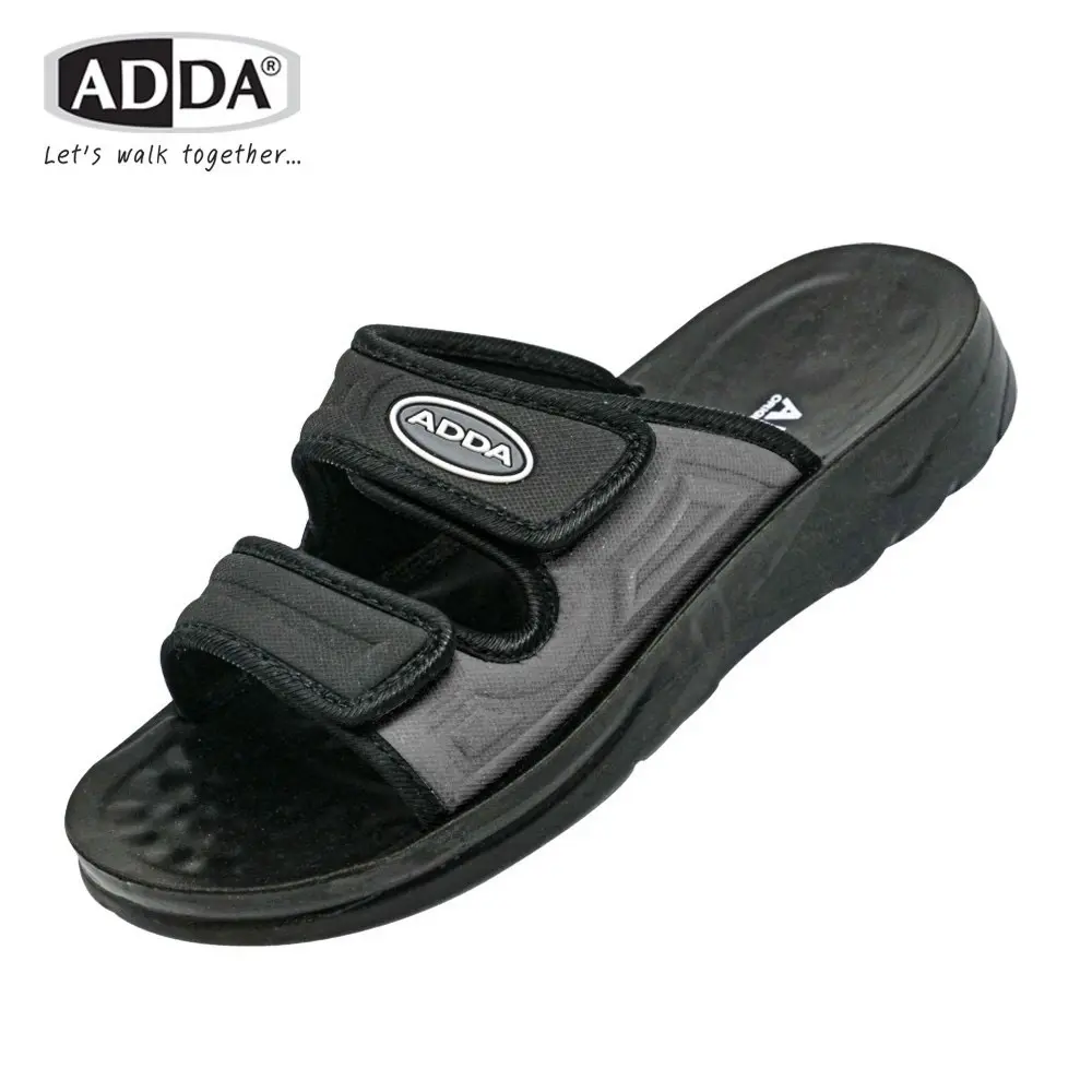 ADDA  รองเท้าแตะพื้นPU พื้นมีปุ่มนวดเท้า  หน้ารองเท้าสามารถขยับปรับระดับได้ รุ่น 7MA03 มีสีแดง สีเหลือง สีน้ำเงิน สีเทา สีกรม สีดำมีไซส์ 39-45พร้อมส่งค่ะ