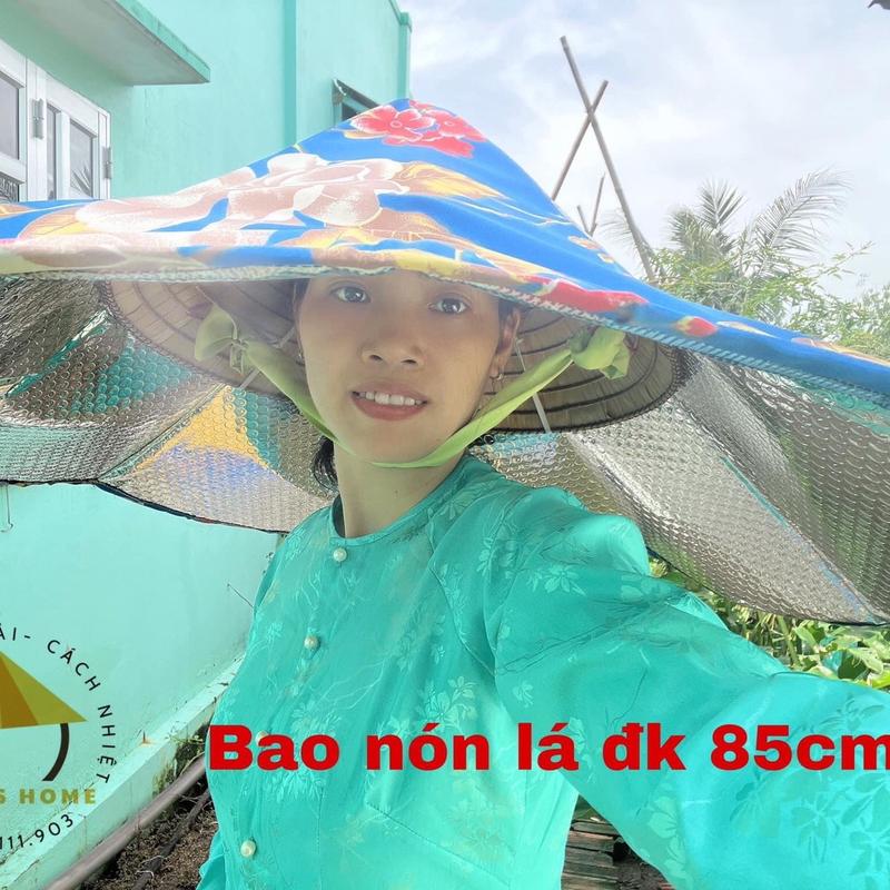 Bao nón lá 85 cm SIÊU TO che MƯA NẮNG có cách nhiệt, khung nhôm dẻo điều chỉnh sếp gọn phù hợp công việc ngoài trời