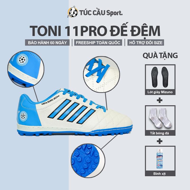 Giày bóng đá 11PRO Toni Kroos đế đệm EVA bản kỉ niệm (Tặng Kèm: Tất, Bình xịt, Lót giày Mizuno) - Túc Cầu Sport