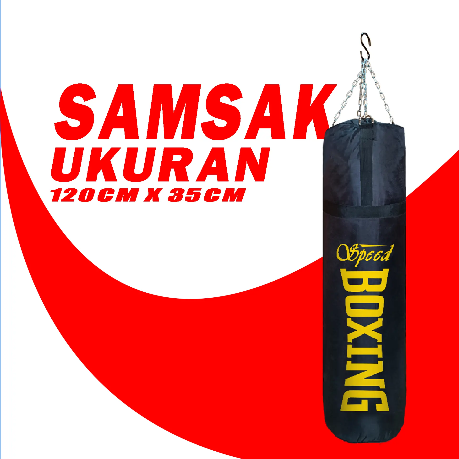 Samsak tinju ukuran 120cm samsak gantung muaythai Mma boxing