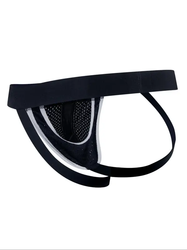 LGBTQ+ Men's Letter Tape Drop Waist Thong, Athleisure Breathable Comfortable Briefs for Daily Wear, Fashion Men's Underwear for All Seasons, Comfort Jockstrap Menswear, Undergarments 3