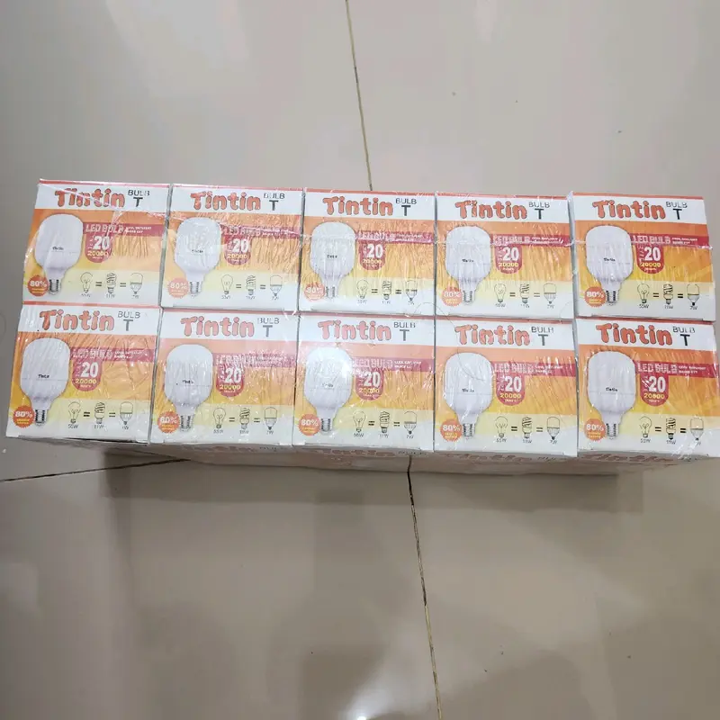 PAKET LAMPU LED MURAH TINTIN 20W ISI 10 PCS PUTIH 0