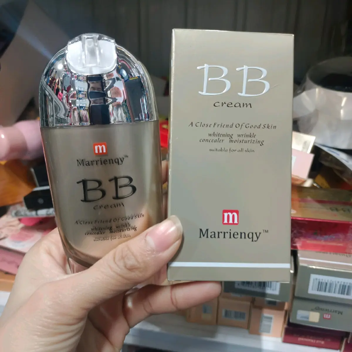 kem nền BB Cream Marrienqy hàn quốc BB111 son đỏ