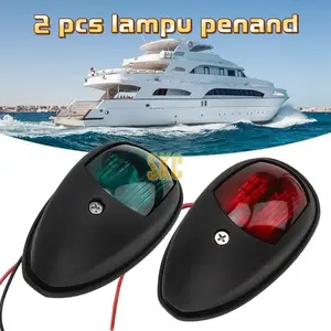 2pcs/set 10V-30V Tegangan Lebar Lampu Peringatan Sinyal Lampu Navigasi LED Lampu Sinyal Kapal Pesiar Lampu pengingat truk-lampu merah dan lampu hijau