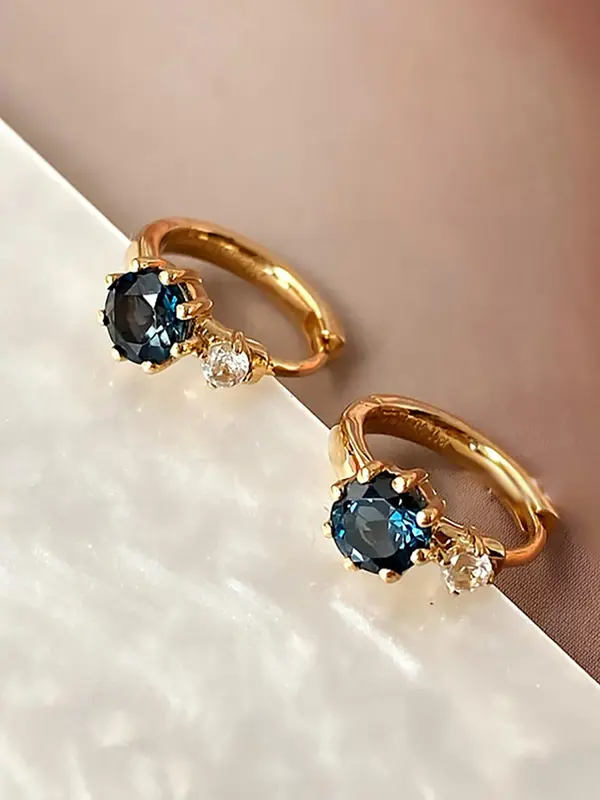 925 Sterling Silver Fashion Retro Zircons Design Earrings, Elegant Jewelry for Women, Trendy All-match & Exquisite Jewelry for Birthday Gift 4