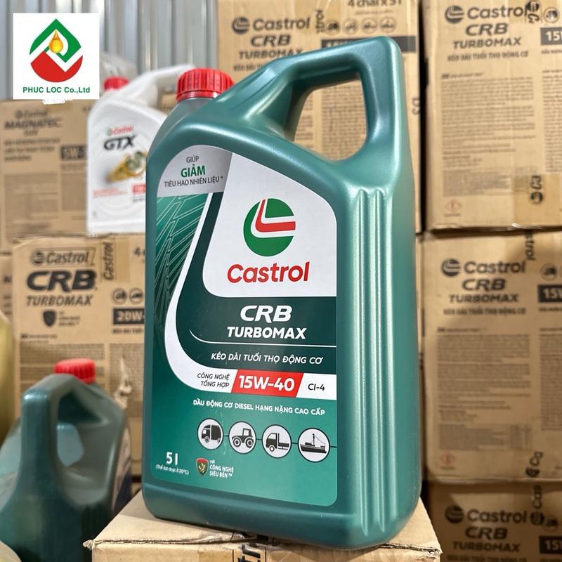 Castrol CRB Turbomax 15w40 CI-4 Dầu xe ô tô máy dầu, tải nhẹ Mẫu Mới... suc becxang