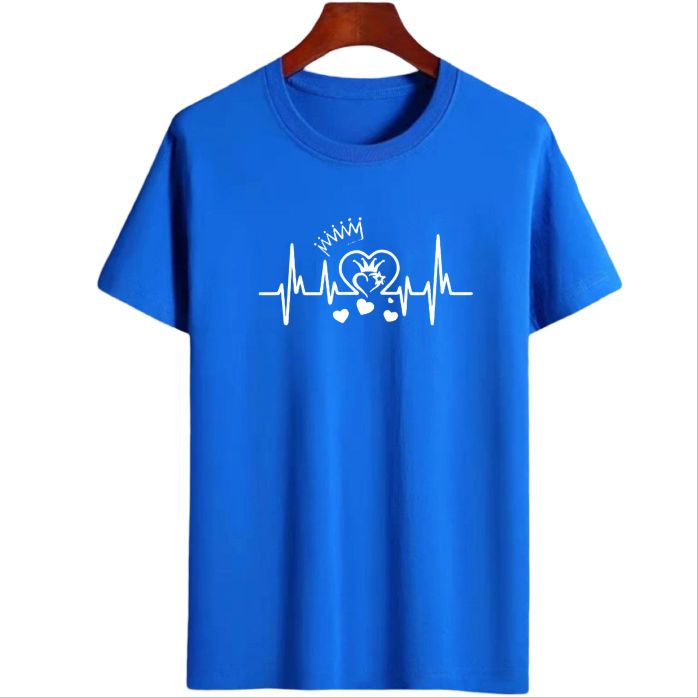 Kaos Oblong Wanita||Sablon DTF Berkualitas||Atasan Distro Baju Lengan Pendek||Motif Detak Mahkota Simple||Ukuran M,L,XL,XXL,||Kaos Fashion Santai. Kaos Oblong Wanita||Sablon DTF Berkualitas||Atasan Distro Baju Lengan Pendek||Motif Detak Mahkota Simple||Ukuran M,L,XL,XXL,||Kaos Fashion Santai.