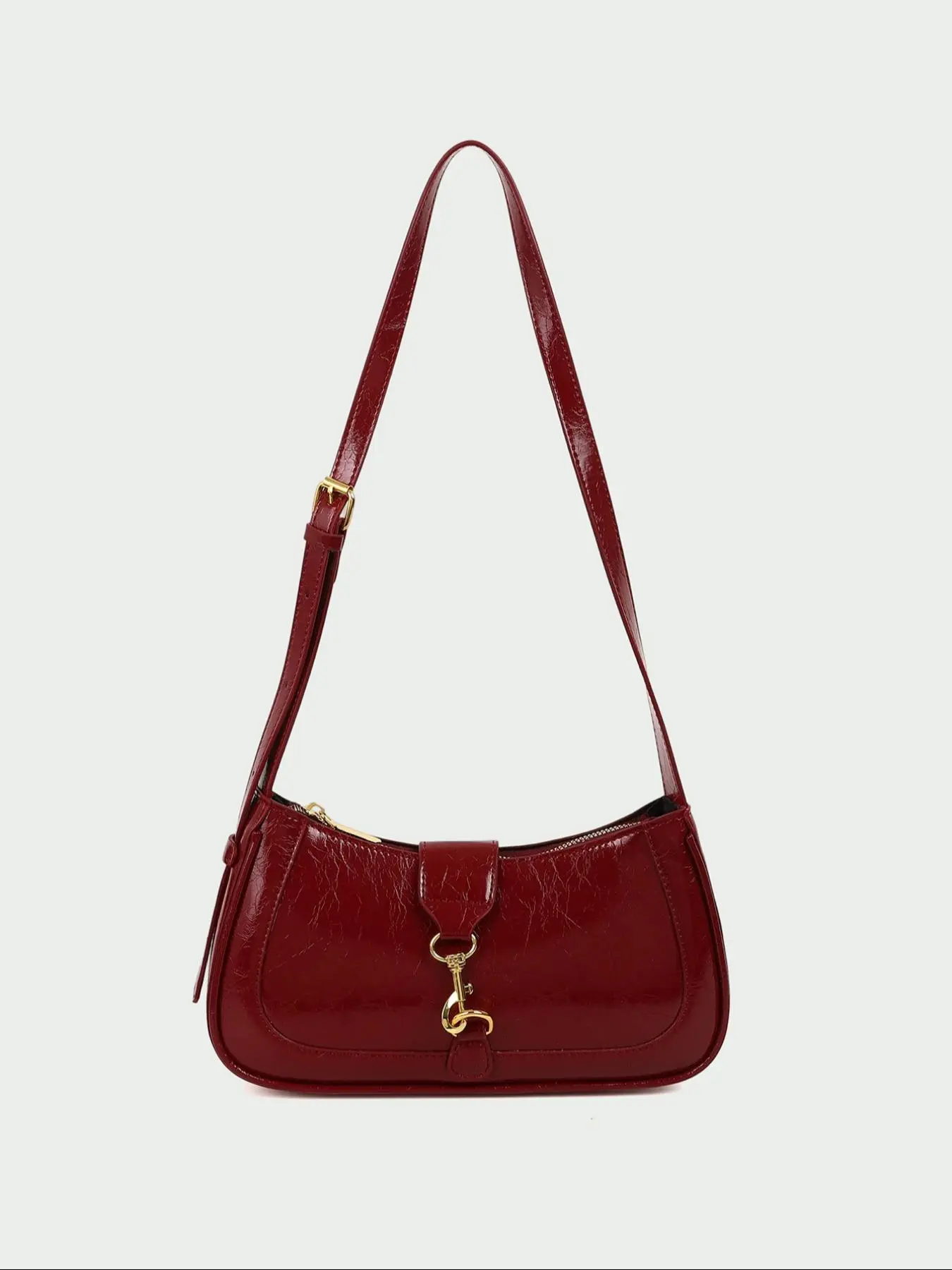 Women's Fashionable Solid Color Shoulder Bag, Casual Versatile Underarm Bag for Daily Used, Trendy All-match Commuter Bag