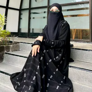 ABAYA HIJAZ Gamis Hitam Dress Wanita Muslim Turkey