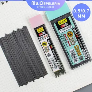 Isi Pensil Mekanik / Mechanical Pencil Lead  HB 2B 0.5MM 0.7MM 100pcs/200PCS pensil refill-Ms.Pepeleria perlengkapan  sekolah