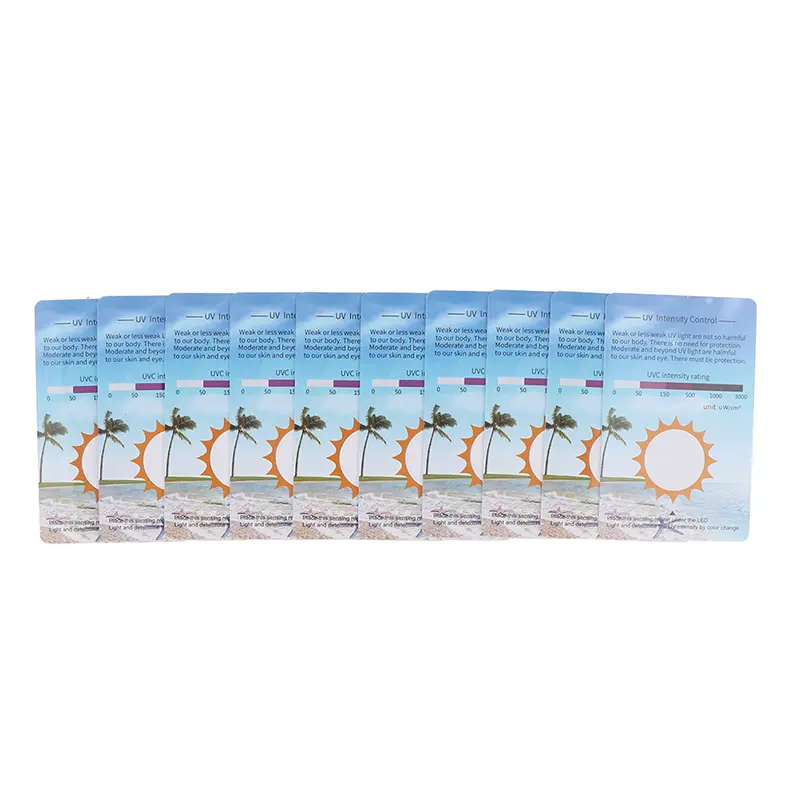 10Pcs UVB Test Card Reptiles Terrarium UV Light Lamp Life Effective Tests Pet
