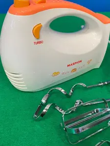 [COD] Maspion Hand Mixer Mt 1193 Pengaduk Putih Stainless