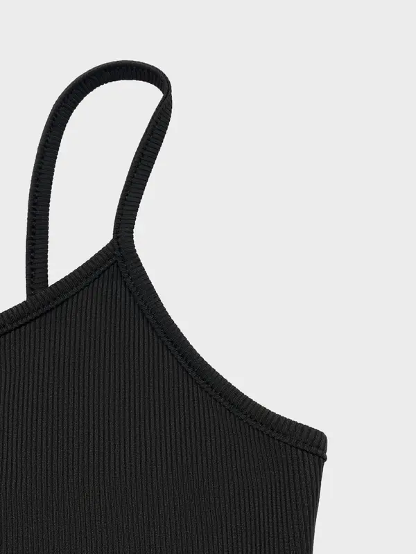 Women's Solid Ribbed Crop Cami Top & Drawstring Waist Shorts Two Piece  Lounge Set, Casual Sleeveless Crop Top & Shorts, Co-ords Set, Cute Sets Outfits Comfy, Summer Sets, Co Ords for Women 3
