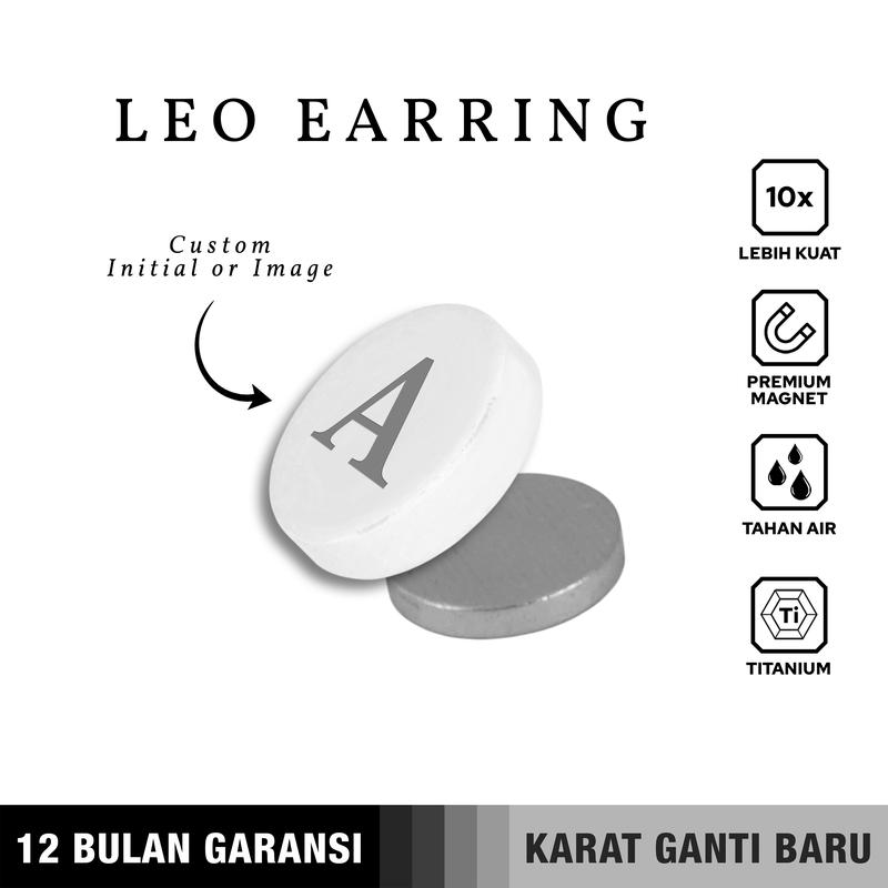 Emrys LEO WHITE Anting Magnet TITANIUM Anti Karat Pria dan Wanita 2