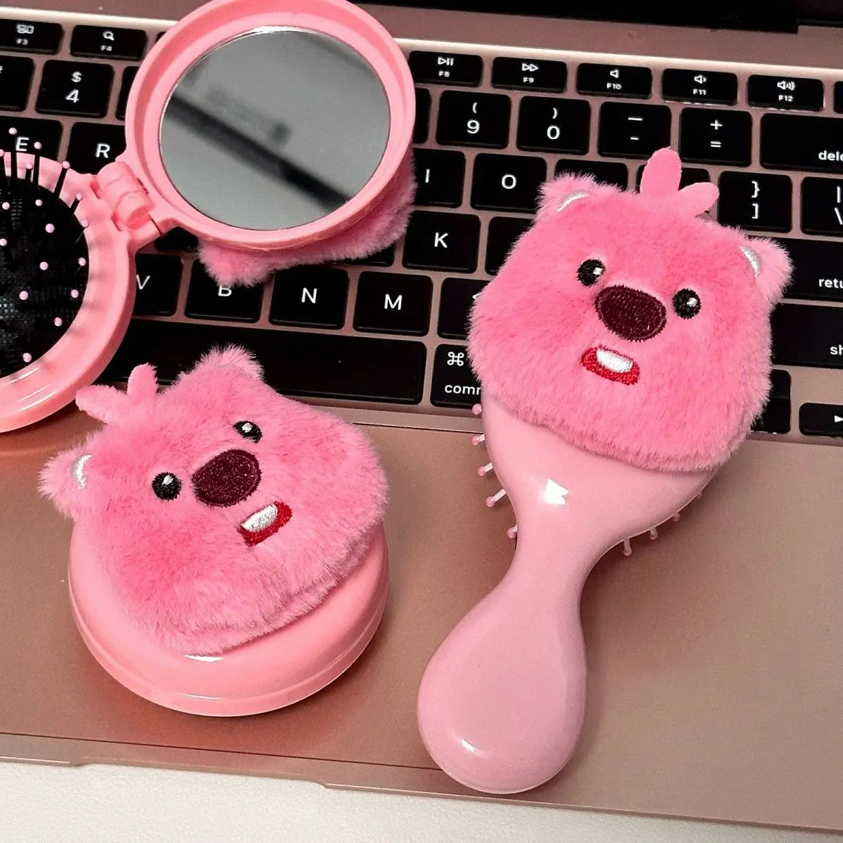 Lược túi khí Loopy sang trọng lược gương đệm hải ly nhỏ đáng yêu lược massage cầm tay một chiếc lược mini
