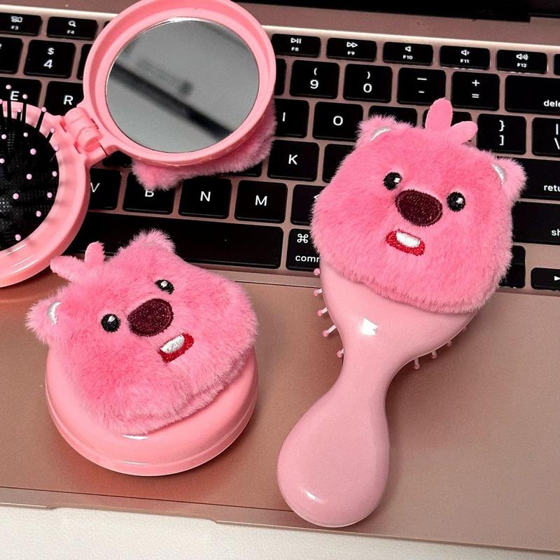 Lược túi khí Loopy sang trọng lược gương đệm hải ly nhỏ đáng yêu lược massage cầm tay một chiếc lược mini