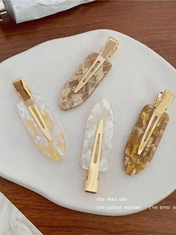 Women's Elegant Minimalist Hair Clips, Trendy Exquisite Hair Clips, Chic All-match Hair Accessories for Hairstyle Decor 3