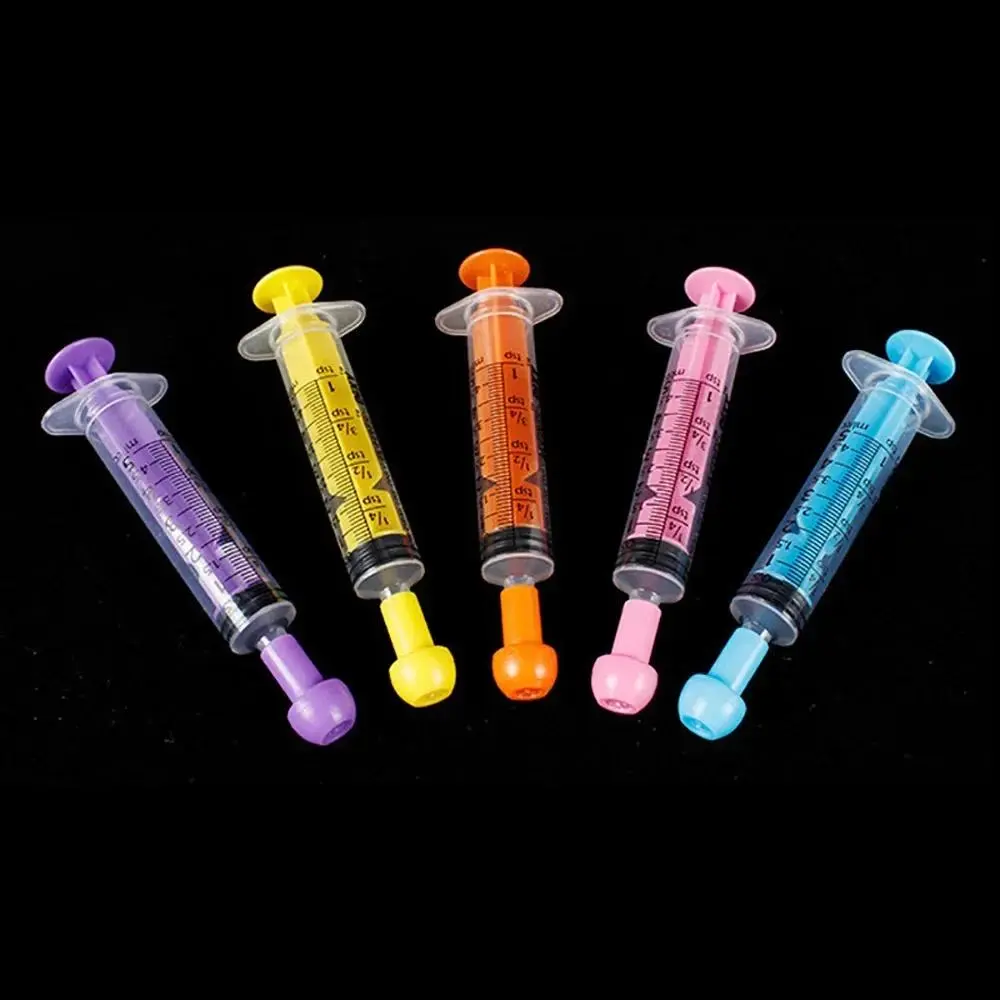 Color straight mouth syringe 5ml 10ml with plastic cap