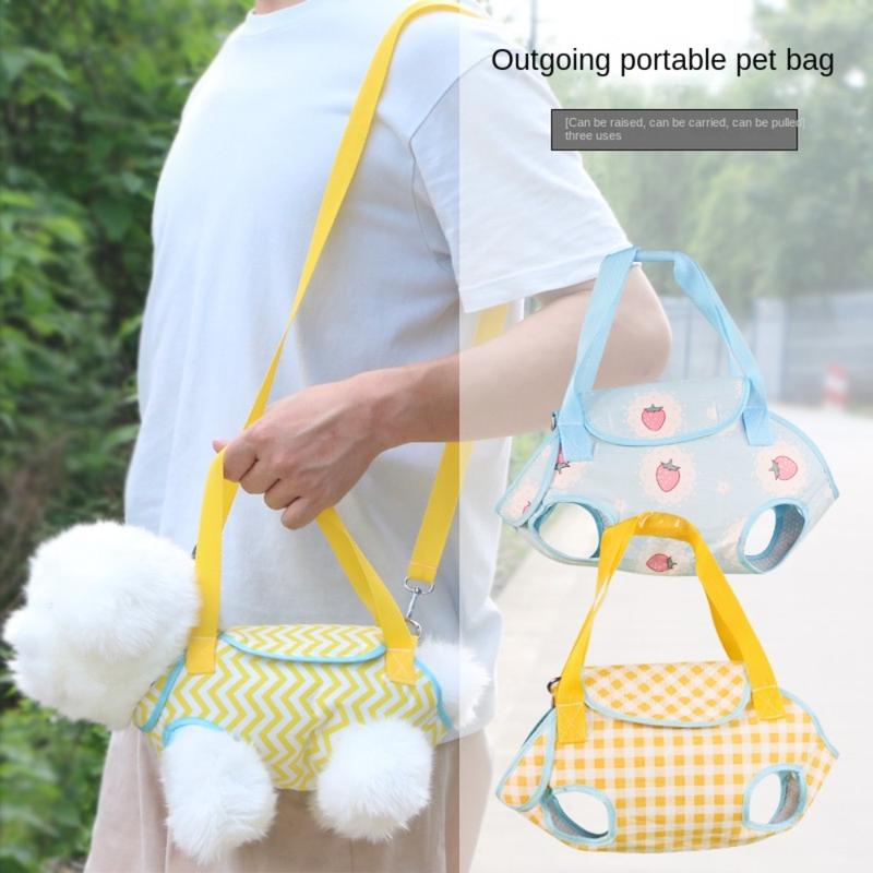 justzzs Cute Breathable Pet Carrier Anti-Scratching Multifunction Cat Dog Backpack Shockproof Pet Shoulder Bags Small Dog Cats 1
