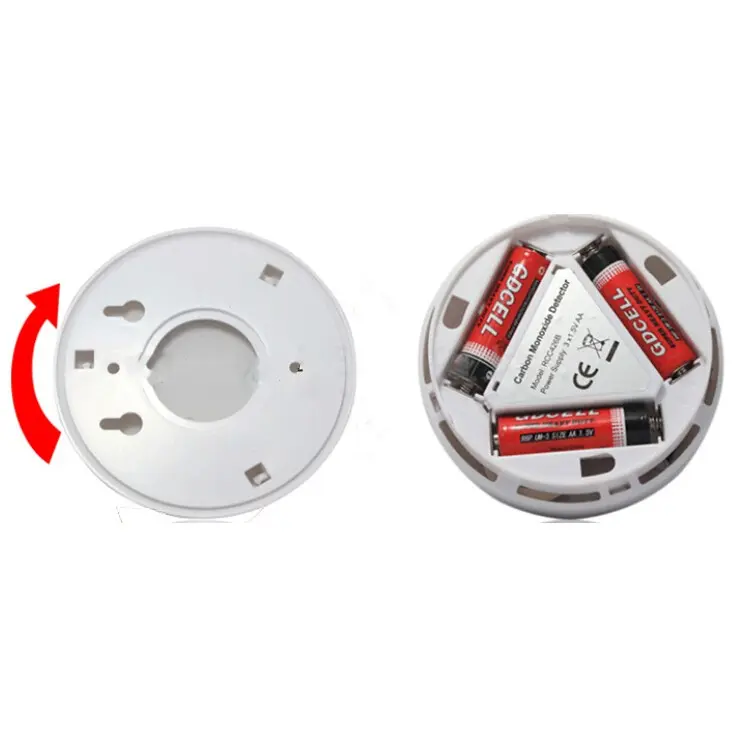 Alarm Alat Deteksi Kebakaran / Carbon Monoxide Smoke Alarm Detector Baterai Karbon Sensor 2