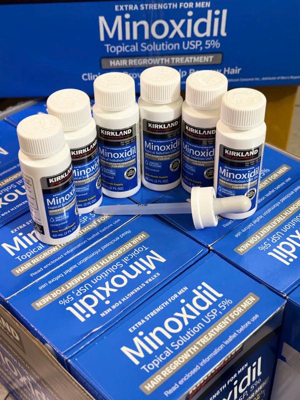 Dung dịch Minoxidil KirKland 5% dạng lỏng hỗ trợ mọc tóc, râu - Hộp 6 lọ (date 2026) tinh chat 6