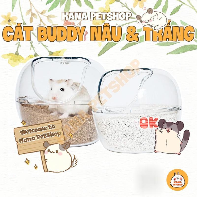 Cát BUDDY Nâu FREESHIP 1KG Cát Buddy Ấn Độ Cát Vệ Sinh Cát Lót Chuồng Hamster Mèo v.v 