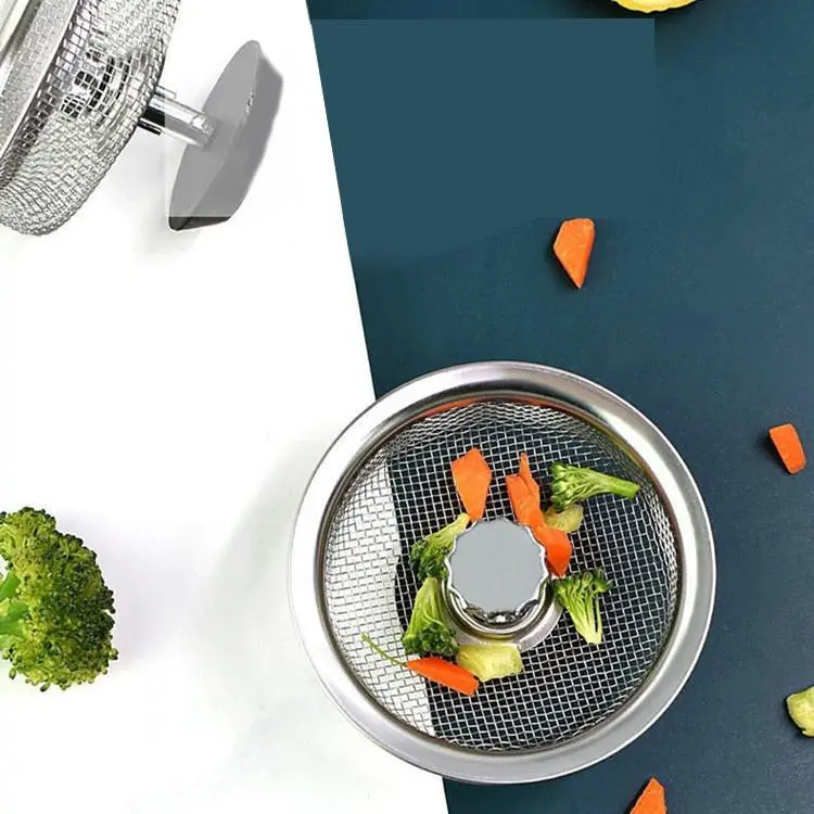 Lưới Inox Lọc Rác Bồn Rửa Chén - Lưới Lọc Cặn Thức Ăn, Rau Thừa Chống Tắc Nghẽn Không Gỉ - SLock 2