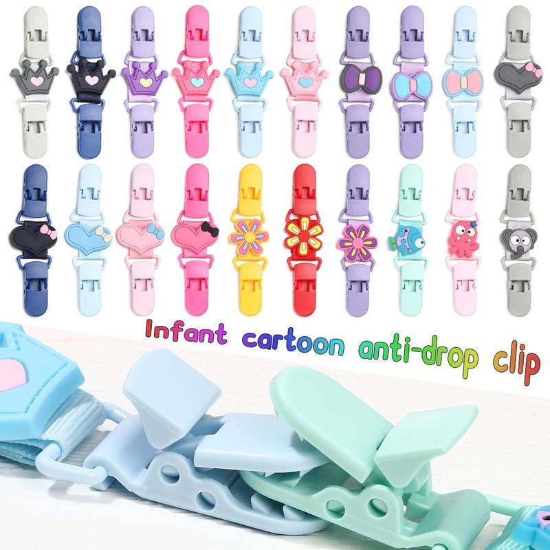 Product Introduction of 1pc Cute Hangers Handkerchief Holder Strap Holder Stroller Accessories Trolley Lanyard Bind Belt Fixing Strap Anti-lost Chain Anti-lost Clip 12