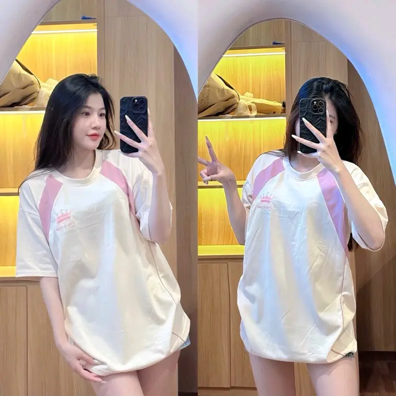 Áo Thun Nữ ADAS + Vương Miện Chất CTK - Unisex Fom Rộng Cotton Women Cổ Tròn - Top, Voi