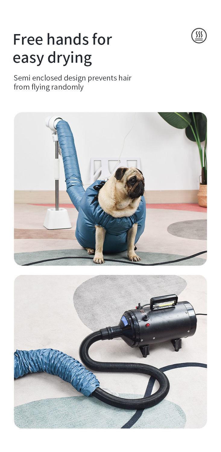 Product Introduction of Portable Dog Hair Drying Bag Folding Cat Hair Dryer Efficient Big Dogs Quick Drying Coat Winter Pets Cleaning Grooming Supplies 14