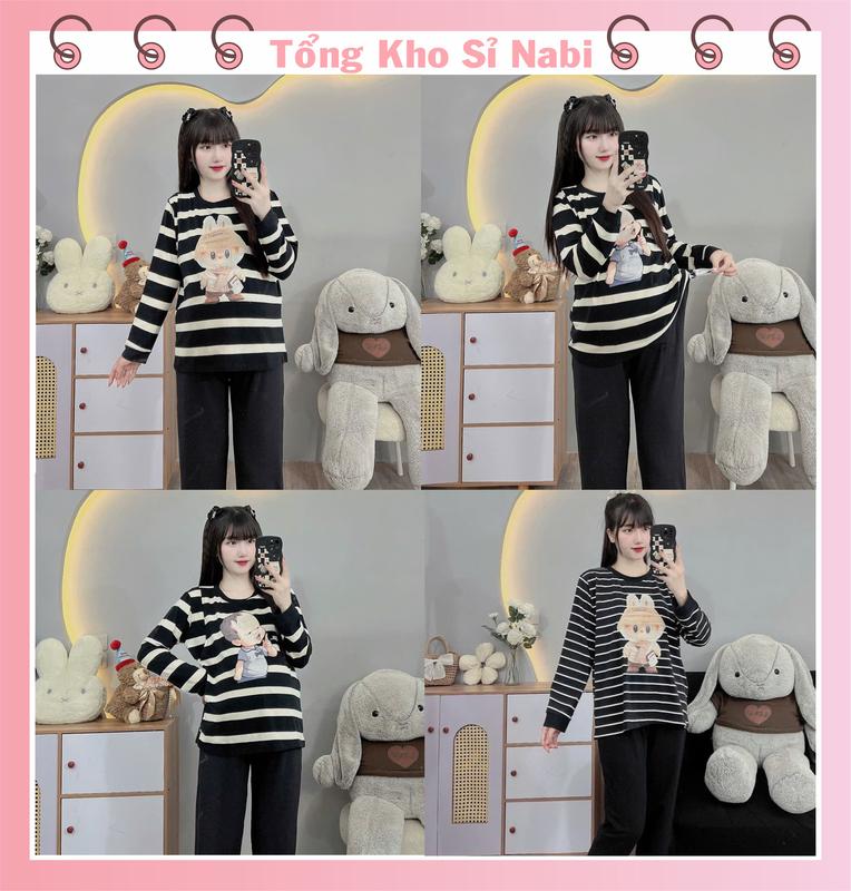  Bộ bầu - bộ sau sinh mặc nhà -   Da Cá - LABUBU   - chất liệu thun da cá Mềm mát 