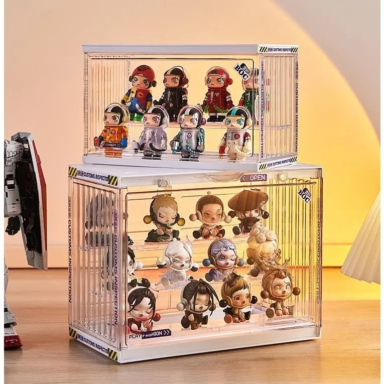 Hộp Trưng Bày, Kệ Lưu Trữ Và Trưng Bày Hộp Mù, Tủ Trưng Bày Acrylic Trong Suốt Chống Bụi, Figurine Cao Cấp
