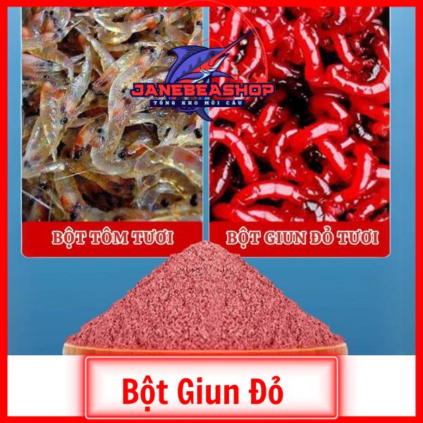 Bột Giun Đỏ  Nhập Khẩu Cao Cấp - Phù Hợp Đánh Nhiều Loại Cá giun  say mồi câu  hạt dẻo 2