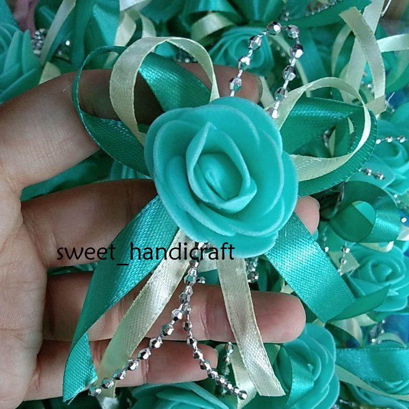 Bunga Rozet 50pcs Rozet Majlis Bunga Rewang Simple Bunga Kendarat - TikTok Shop ...