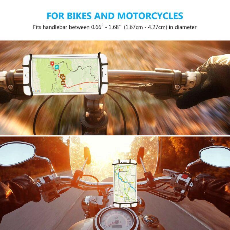 Product Introduction of 24-hour shipping+spot inventory+COD Bike Phone Holder Stand Universal 360 Degree Rotation Cycling Bicycle Elastic Silicone Handlebar Mount Adjustable For Cellphone 30
