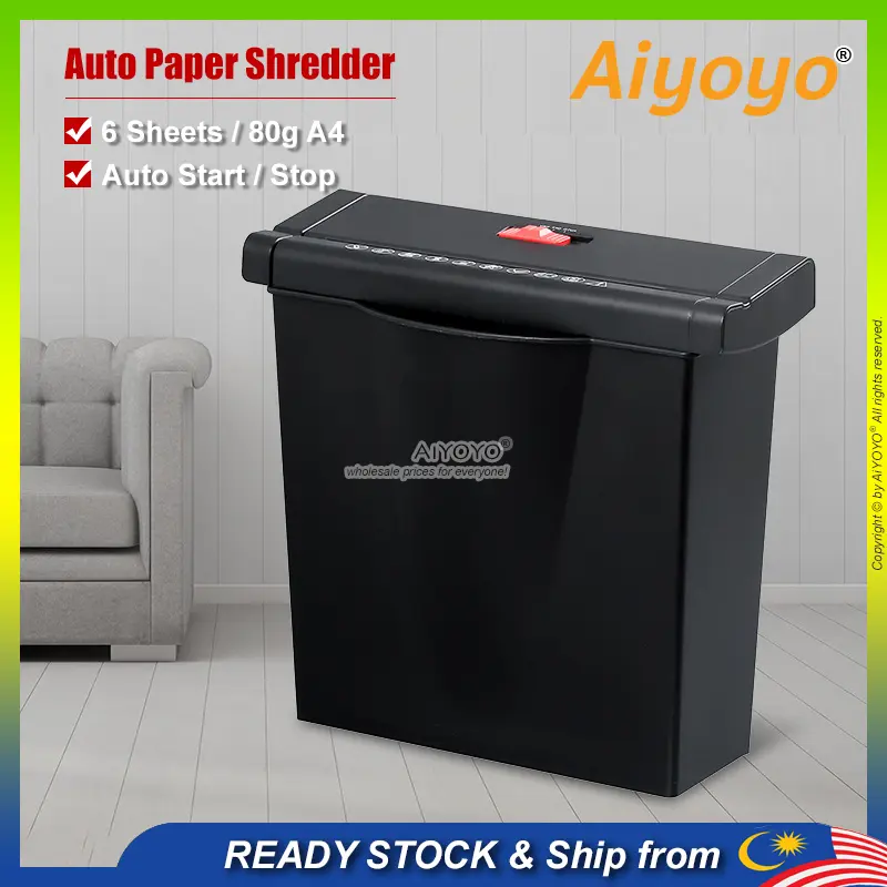 Electric Auto A4 Paper Shredder A4 Paper Cutter A4 Cutting Machine Electric Shredder Auto Paper Shredder Home Office Wastebasket Desktop Bin
