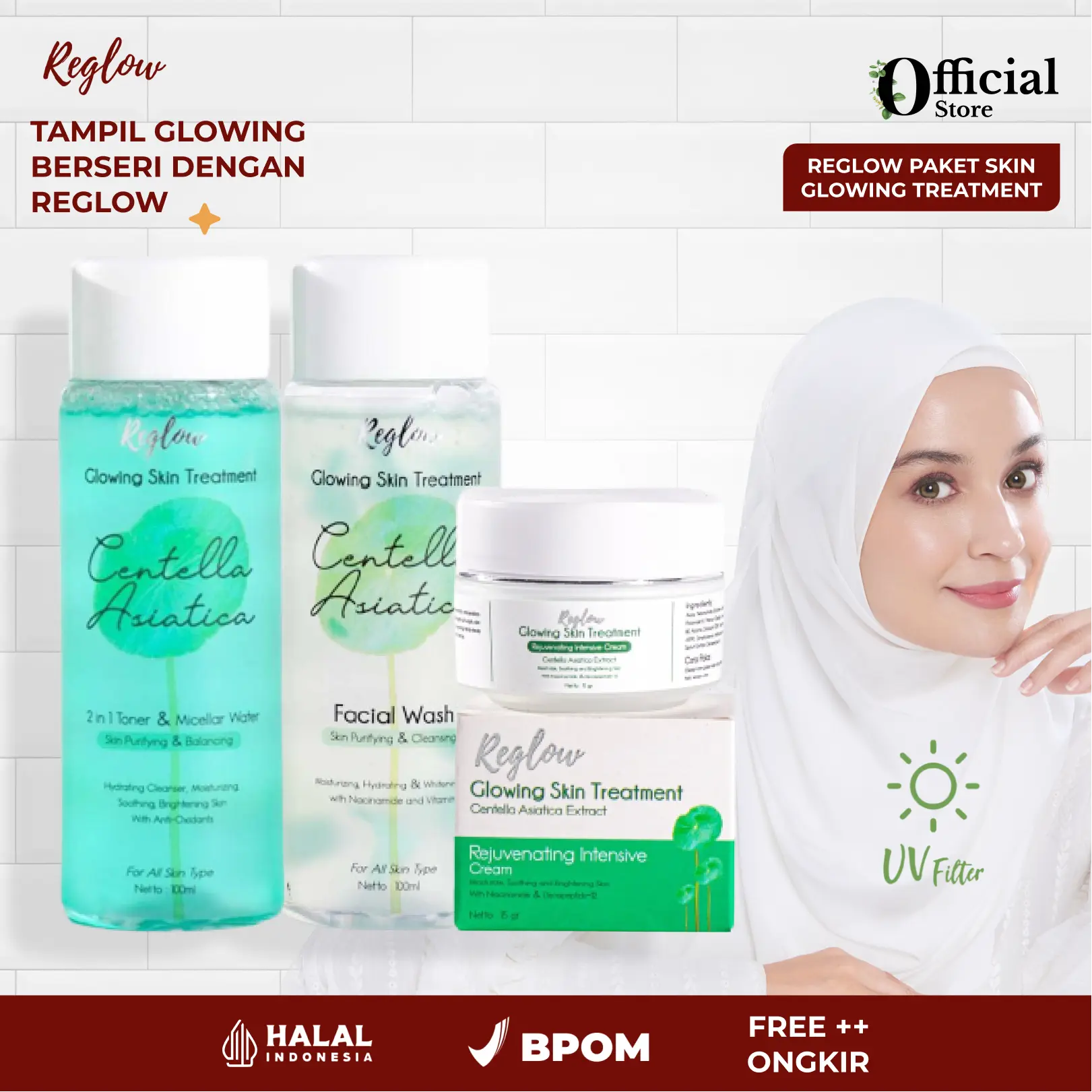 Reglow Skincare Ori Dr Shindy Cream Muka Glowing Dan Putih Serum Muka Glowing Putih Bpom Skincare Kulit Wajah Kering Berjerawat Toner Pelembab Wajah Kering Mengelupas Skincare Wajah Glowing Bpom 1 Paket Sabun Jerawat Viral Tik Tok