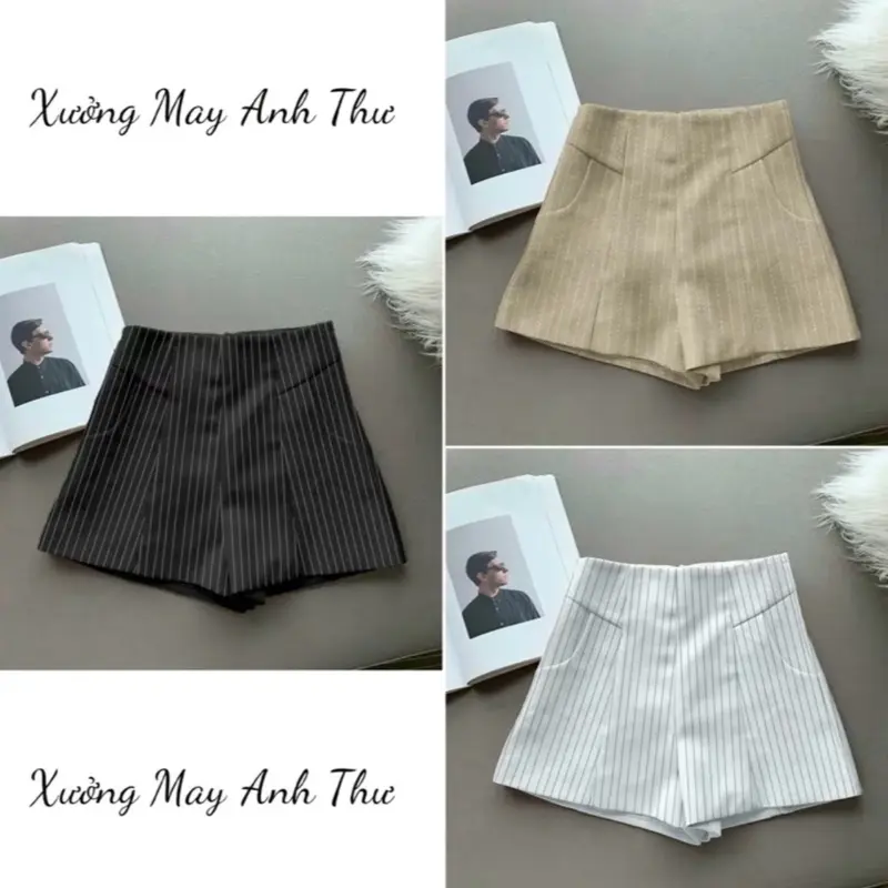 [Combo 2 quần ]Quần short kẻ 3 màu hot 2025