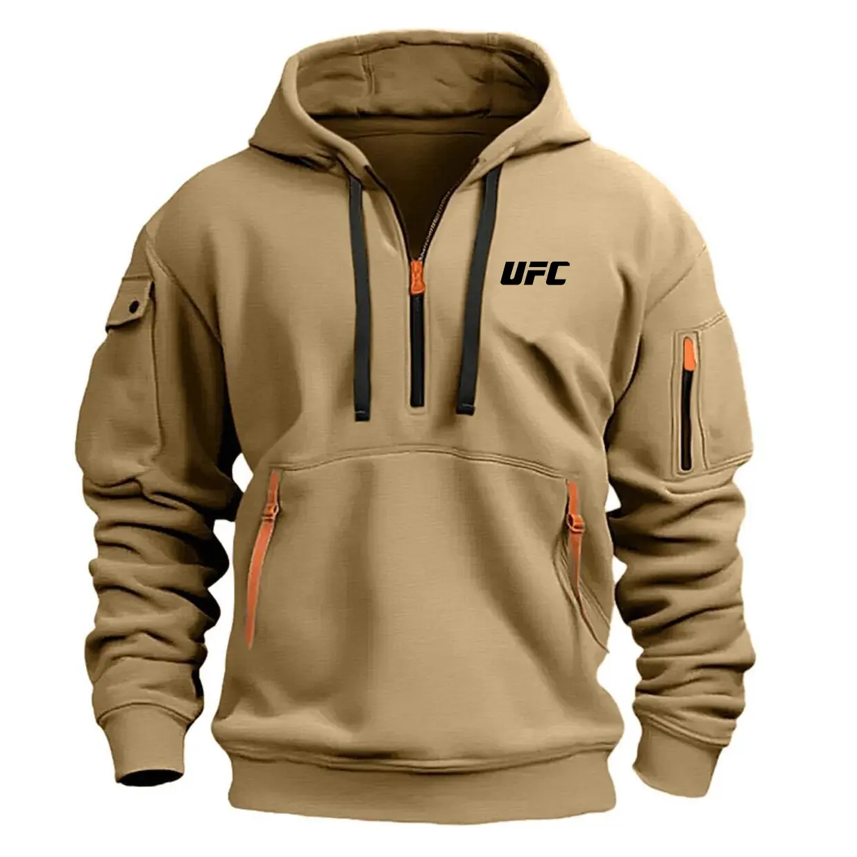 Áo Hoodie Nam, UFC, Thời Trang, Có Túi, Có Mũ Trùm Đầu, Dáng Ôm, Thích Hợp Cho Thể Thao Và Tập Thể Dục, Dài Tay Menswear Tay Dài