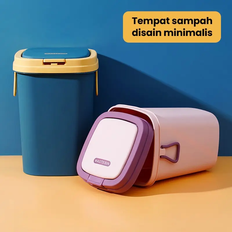 【MADE IN INDONESIA】Dejavu Tempat Sampah Ruang Tamu Tempat Sampah Tertutup Kotak Sampah Kamar Mandi HSB161 5