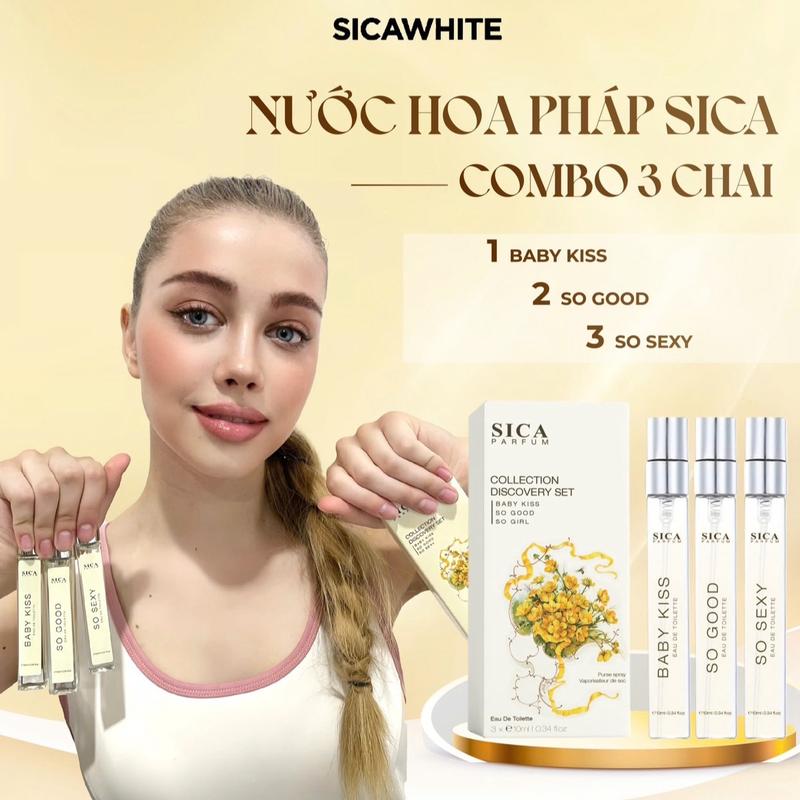 [D30][COMBO 3 CHAI] Combo 3 Chai Nước Hoa Pháp Sica - Dành Cho Cả Nam và Nữ (10ml)