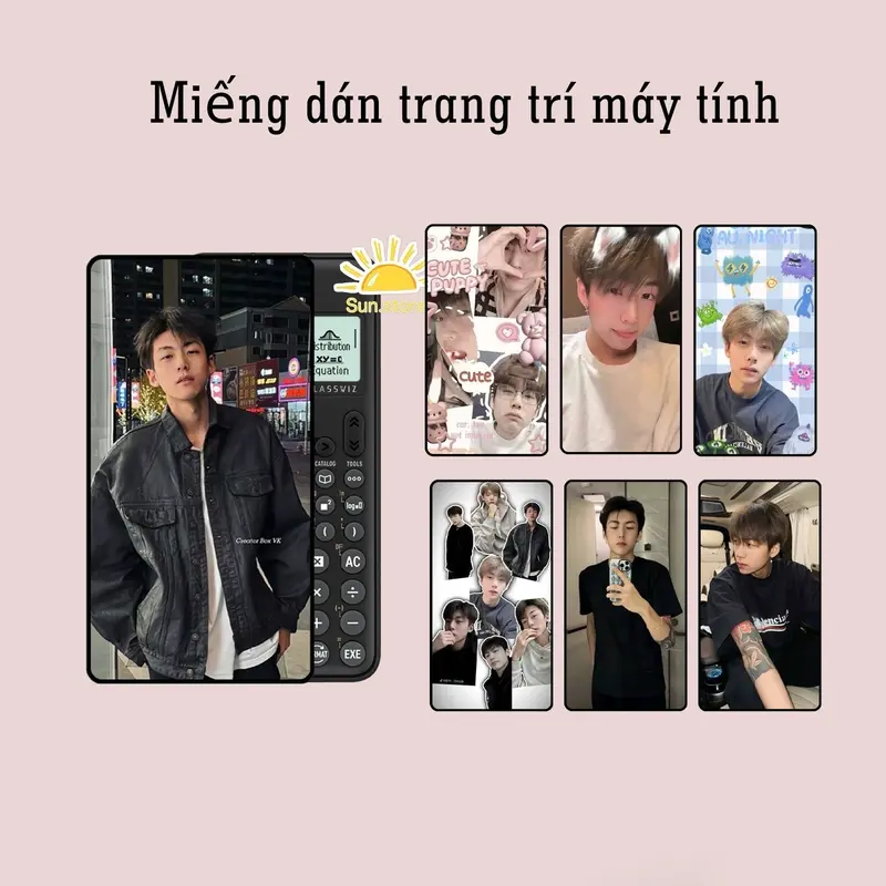 Hình Pangbowen trang trí máy tính cầm tay Flexoi, Thienlog, caiso 0